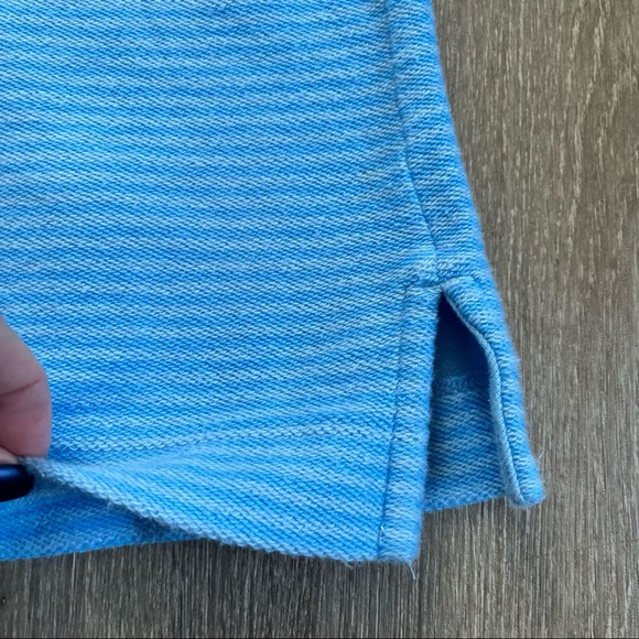 Vineyard Vines Tonal Striped Full Zip funnel neck Shep Shirt jacket sweater XL - Picture 12 of 13